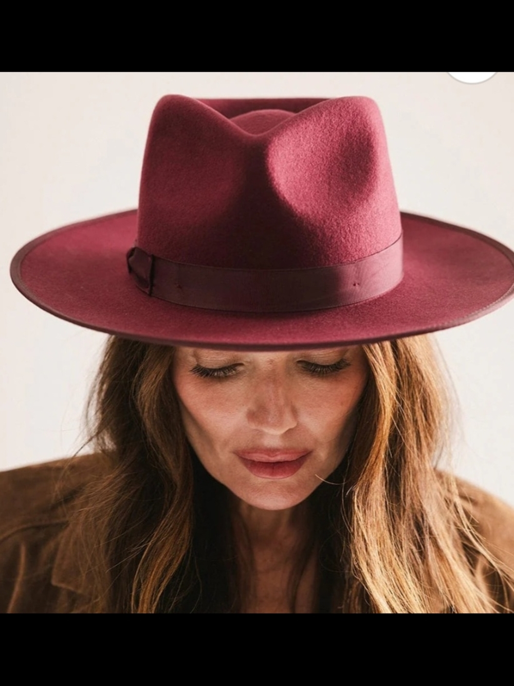 Monroe Rancher Fedora - Burgundy